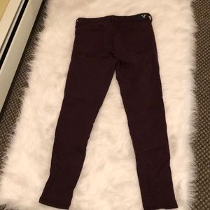 American Eagle size 10 purple jean